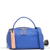 Sac Main Femme Tendance Petit Bleu / 23X10X13Cm À