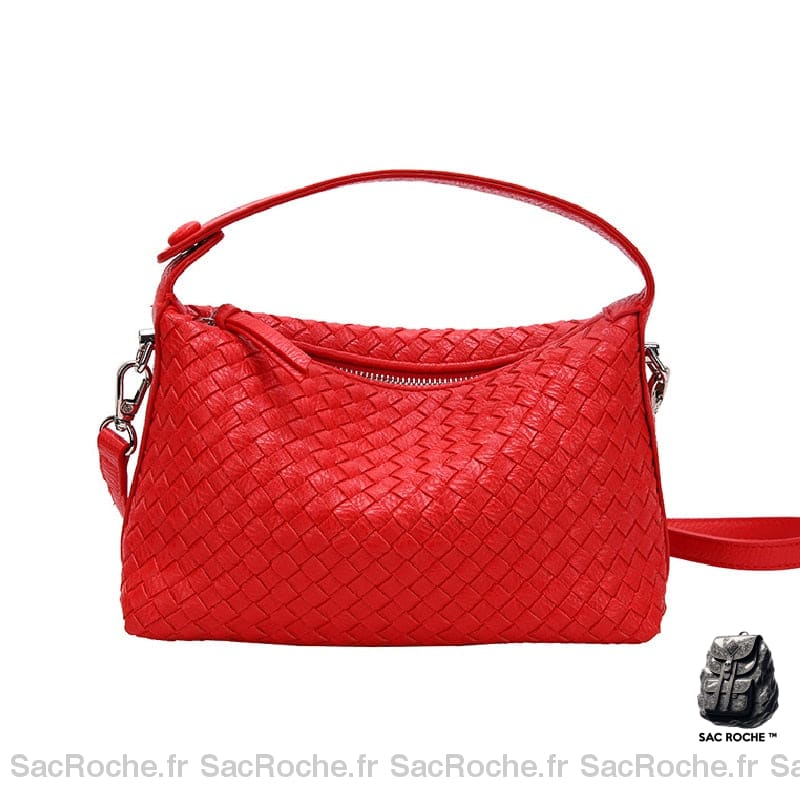 Sac Main Femme Tendance Rouge / 22X14X10Cm À Main Femme