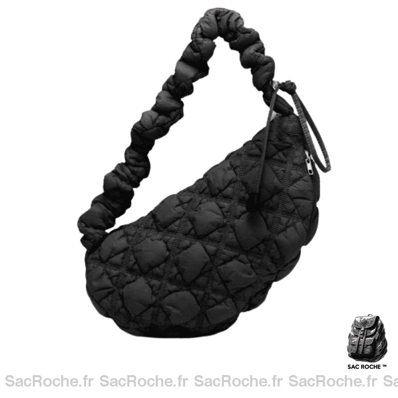 Sac Main Femme Textile Noir / 33X12X20Cm À Main Femme