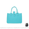 Sac Main Femme Tissu Chic Bleu Turquoise / Avec Nom À
