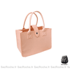 Sac Main Femme Tissu Chic Rose Clair / Avec Nom À