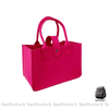 Sac Main Femme Tissu Chic Rose Fuschia / Avec Nom À