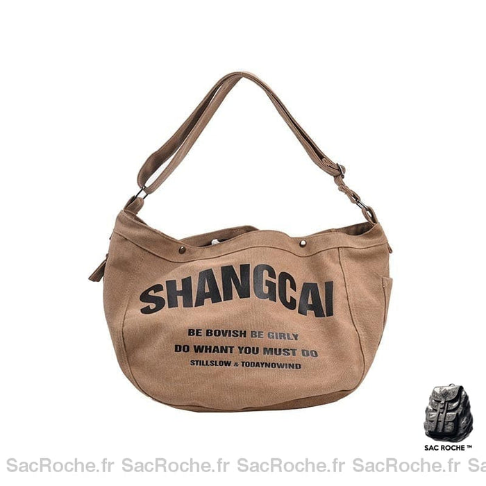 Sac Main Femme Toile Beige À