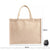 Sac main femme toile jute - modèle 45x34x18cm - Sac Roche ™