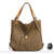 Sac Main Femme Toile - modèle Marron - Sac Roche ™