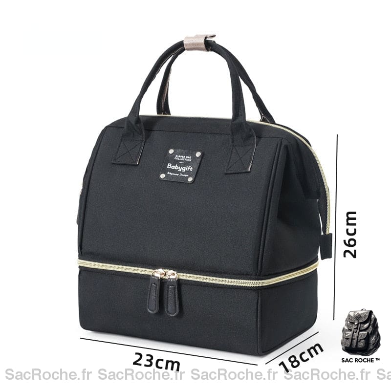 Sac Main Femme Transformable Noir À
