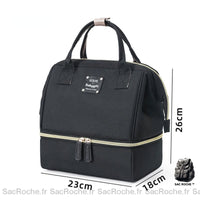Sac Main Femme Transformable - modèle Noir - Sac Roche ™