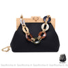Sac Main Femme Trapeze Cuir Noir À
