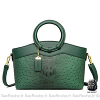 Sac Main Femme Travail - modèle Vert / 30x12x22cm - Sac Roche ™