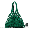 Sac Main Femme Tressé Chic Vert / 26X27Cm À