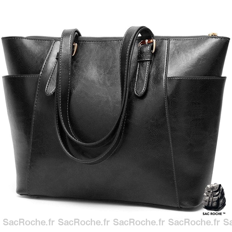 Sac Main Femme Université Noir À