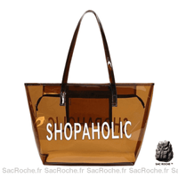 Sac Main Femme Vernis PVC - modèle Marron - Sac Roche ™