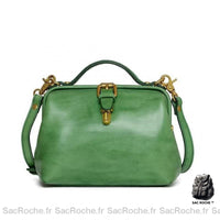 Sac Main Femme Vert / 20 X15 X 9Cm À