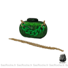 Sac Main Femme Vert Sapin - Élégance Assurée! Avec Chaine À