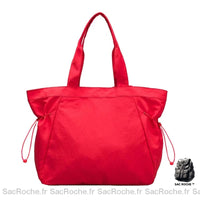 Sac Main Femme Voyage Tissu Compact - modèle Rouge - Sac Roche ™