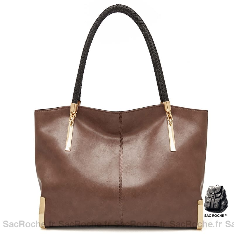Sac Main Femme Work Marron Foncé À