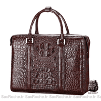 Sac Main Femmes Cuir Élégant - modèle Marron café - Sac Roche ™