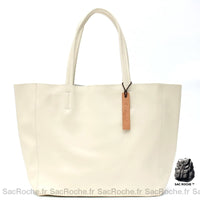 Sac main femmes grand format - modèle Blanc / 32x30x15cm - Sac Roche ™