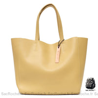 Sac main femmes grand format - modèle Jaune / 32x30x15cm - Sac Roche ™