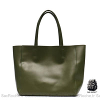 Sac main femmes grand format - modèle Vert / 32x30x15cm - Sac Roche ™