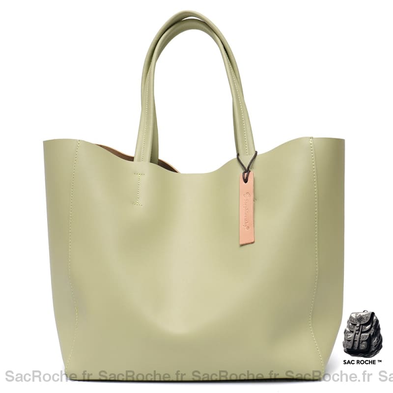 Sac Main Femmes Grand Format Vert Menthe / 32X30X15Cm À Main Femme