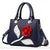 Sac main fleur rose - modèle Bleu - Sac Roche ™
