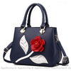 Sac Main Fleur Rose Bleu Petit Sac À