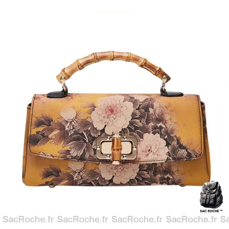 Sac Main Gothique Femme Jaune À