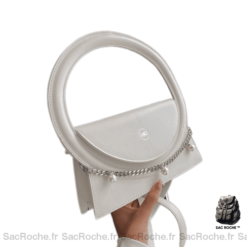 Sac Main Hanse Unique Femme Blanc / 25X14X6Cm À