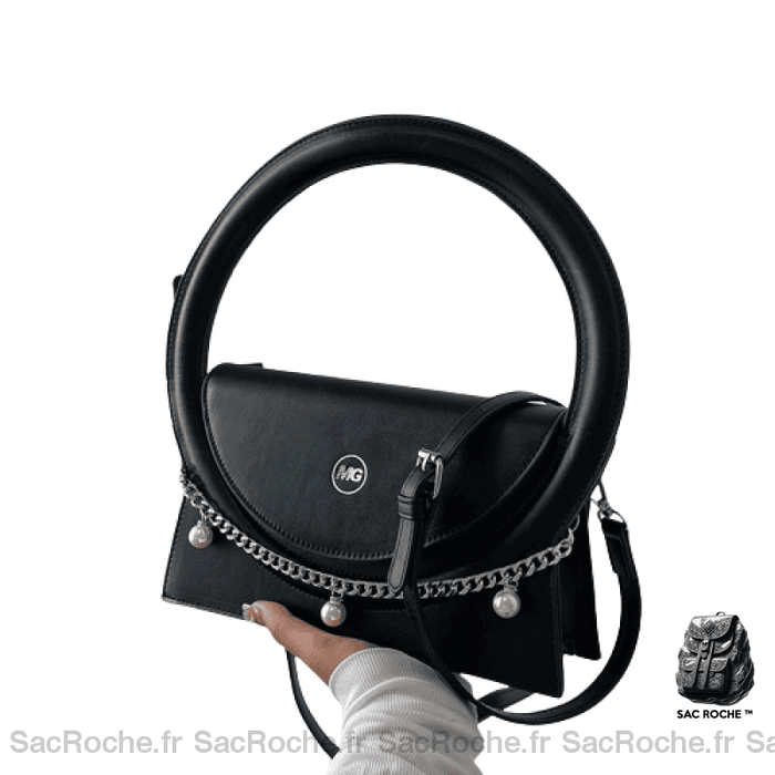 Sac Main Hanse Unique Femme Noir / 25X14X6Cm À