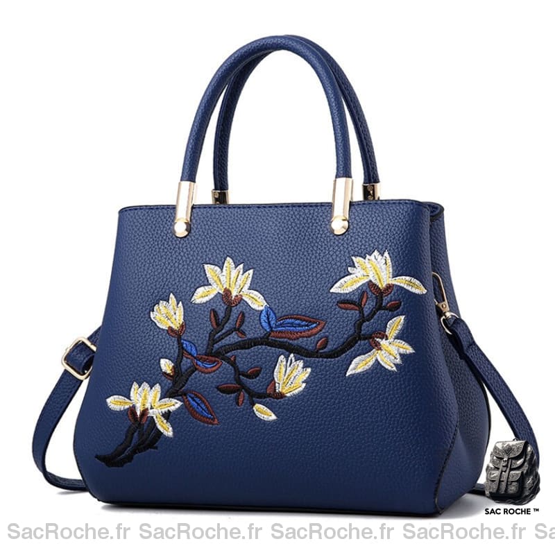 Sac Main Japonais Mini Bleu Foncé À Main Femme