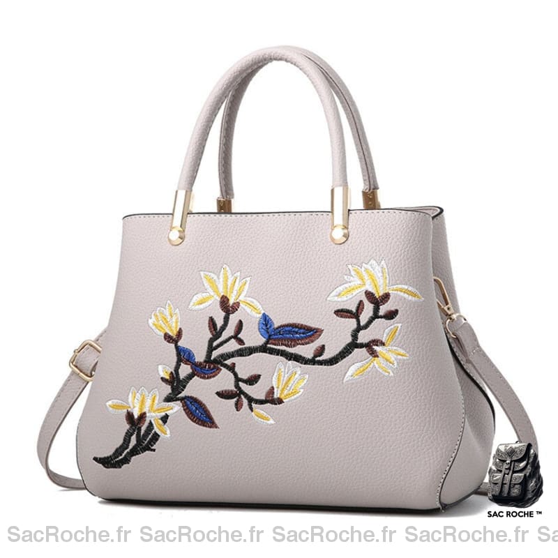 Sac Main Japonais Mini Gris Clair À Main Femme