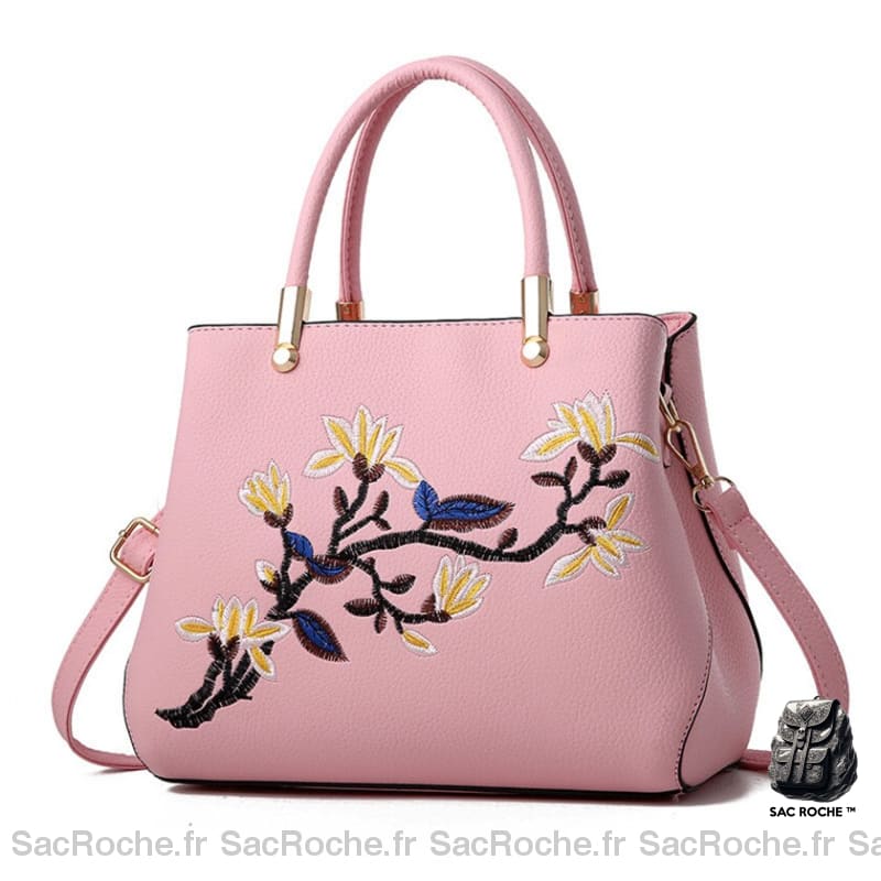 Sac Main Japonais Mini Rose À Main Femme