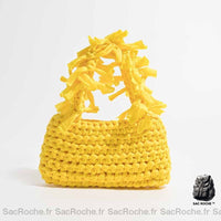 Sac Main Jaune Femme - Petit Prix / 21X12X11Cm À