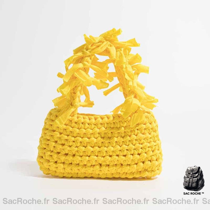 Sac Main Jaune Femme - Petit Prix / 21X12X11Cm À