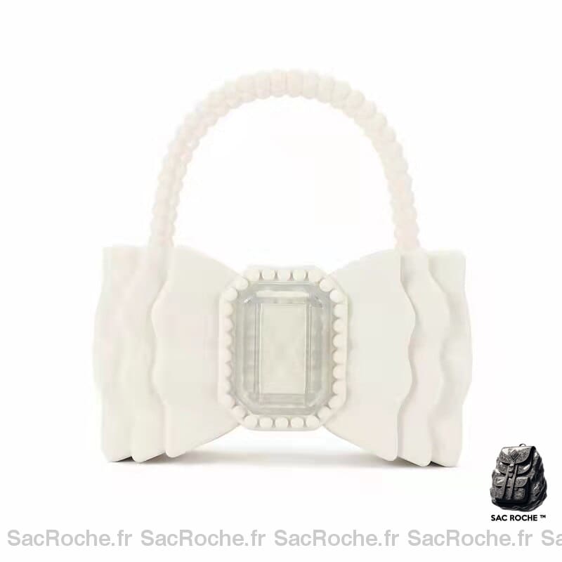 Sac Main Léger Femme Blanc À