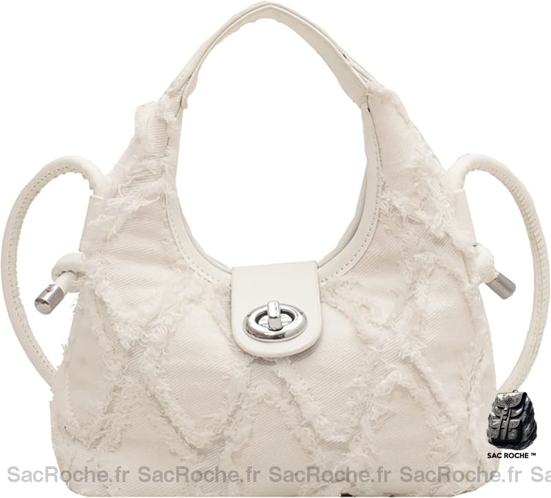 Sac Main Léger Femme Blanc À