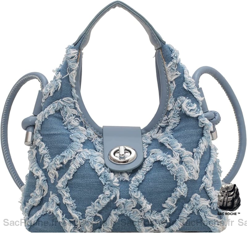 Sac Main Léger Femme Bleu À