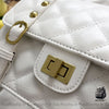 Sac Main Luxe Chaîne Blanc Matelassé Sac À Main Femme