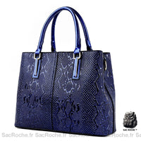 Sac main luxe petit - modèle Bleu - Sac Roche ™