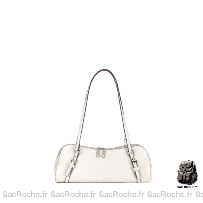 Sac Main Mini Femme Blanc / 33X13X10Cm À