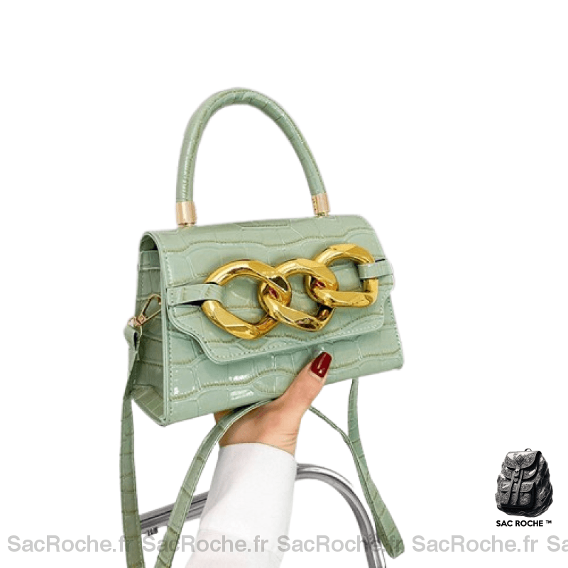 Sac Main Mode Femme Vert À