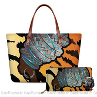 Sac Main Motif Femme Africaine - modèle 3 - Sac Roche ™