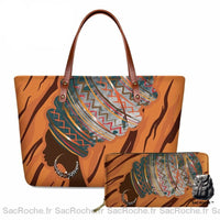 Sac Main Motif Femme Africaine À