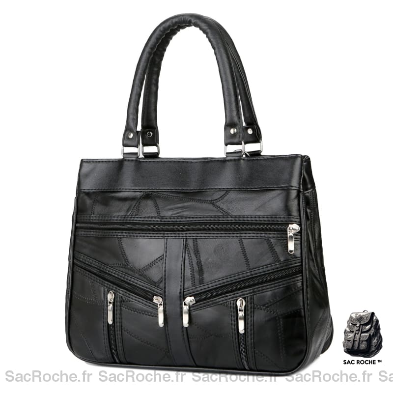 Sac Main Mouton Véritable Noir À Main Femme
