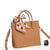 Sac Main Noeud Femme - modèle Marron clair / 21x8x18 cm - Sac Roche ™