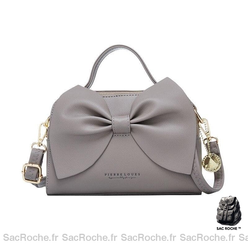 Sac Main Nud Papillon Beige Gris À Main Femme