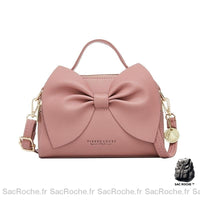 Sac main nœud papillon beige - modèle Rose - Sac Roche ™