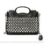 Sac Main Noir Femme Perles Argentées - modèle 1 / 21x16x8cm - Sac Roche ™