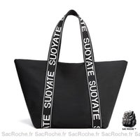 Sac Main Noir Souple Femme - modèle 2 - Sac Roche ™